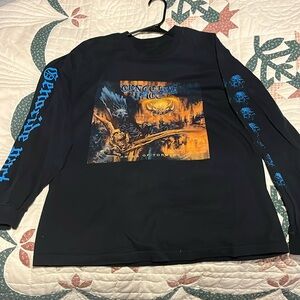 Black band t shirt XL (no tag) “Order of torment” “genocide pact”